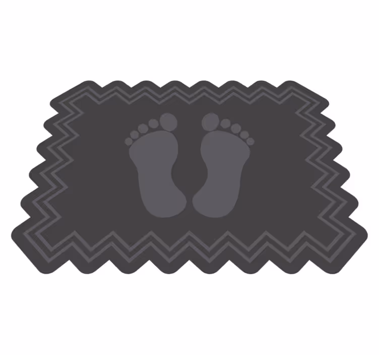 Otisci stopala u kupaonici od vinil tepiha - TenStickers