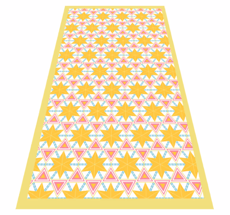 Vinil pod u kuhinji geometrijski uzorak zvjezdanog praska - TenStickers