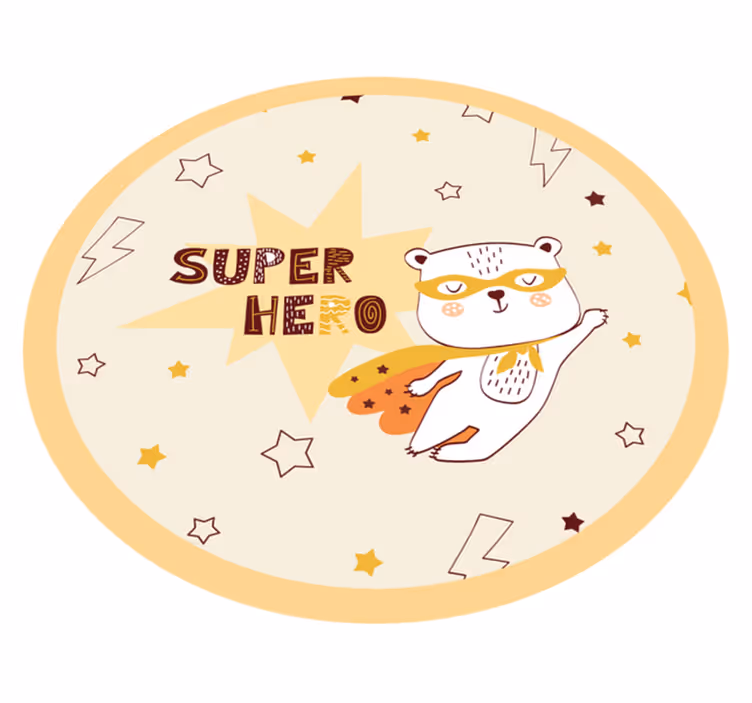 Vinil podovi djeca medvjed superheroj - TenStickers