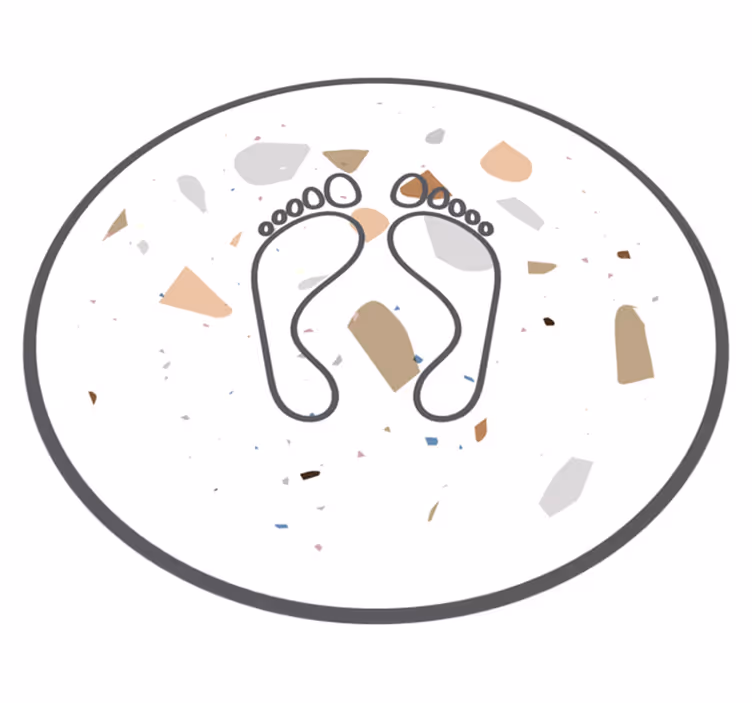 Teraco otisci stopala kupaonice - TenStickers