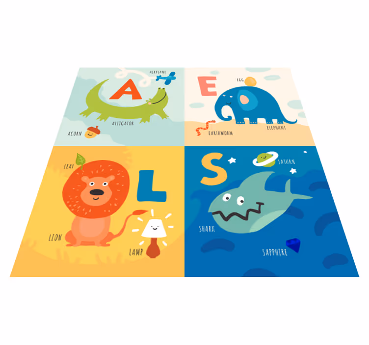 Vinil podovi abeceda dizajn učenja abecede - TenStickers