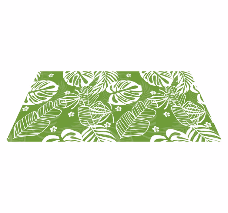 Monstera uzorak lišća priroda vinil prostirka - TenStickers
