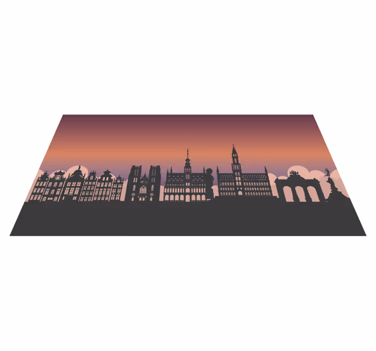 Ilustracija bruxelles moderni tepih - TenStickers