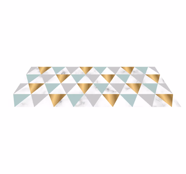 Vinil podovi geometrijski mozaik geometrijskog trokuta - TenStickers