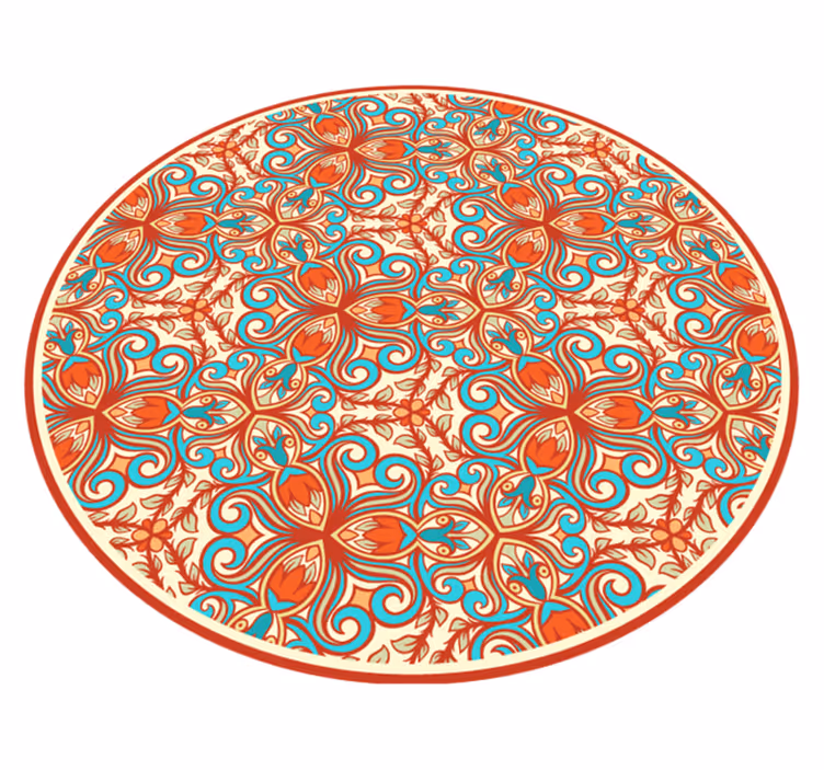 Vinil podovi mandala kićeni kružni uzorak - TenStickers
