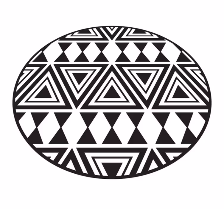 Vinil podovi geometrijski kružni plemenski obrasci - TenStickers