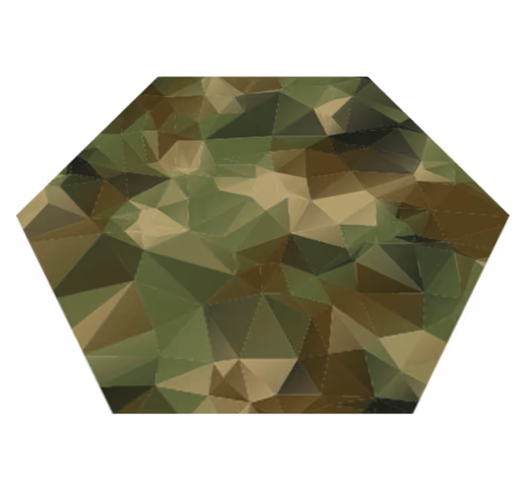 Geometrijski maskirni vinil tepih - TenStickers