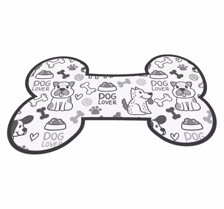 Crteži vinil tepiha pasa i tepih životinjske hrane - TenStickers