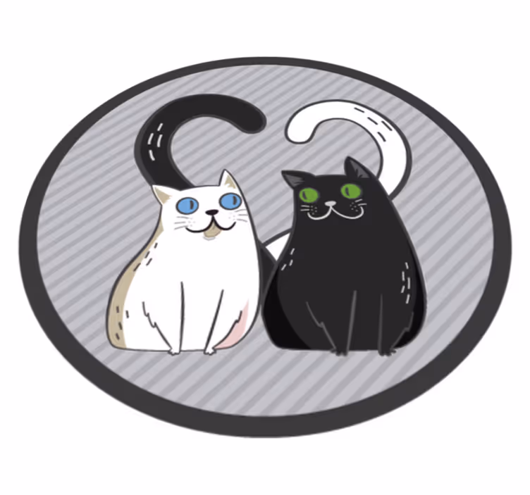 Vinil podovi životinja umiljate mačke - TenStickers
