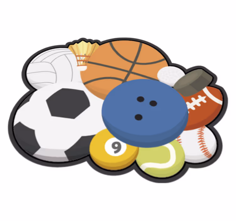 Vinil podovi igre sportski kolaž - TenStickers