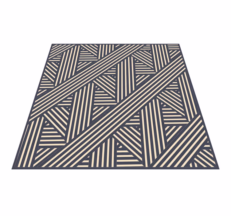 Vinil podovi geometrijski geometrijske dijagonale - TenStickers