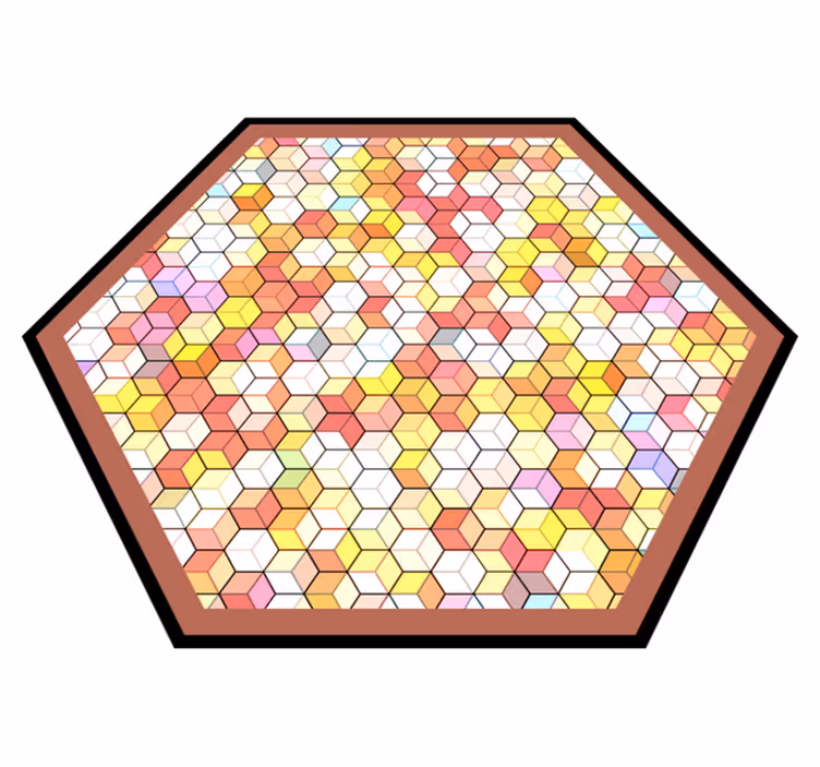 Vinil podovi geometrijski heksagonalni spektar - TenStickers