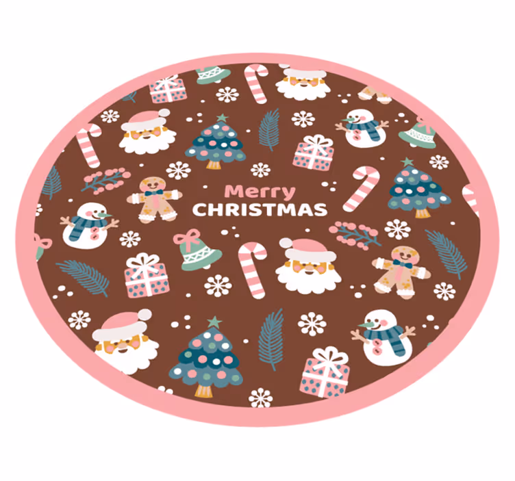 Ukrasna čestitka za božićno drvce - TenStickers