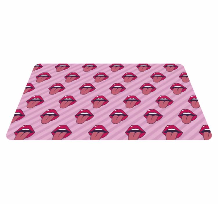 Drugi vinil podovi uzorak usta - TenStickers