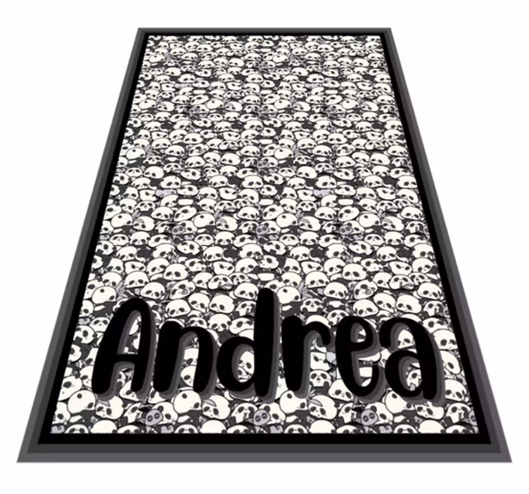 Vinil podovi s imenima personalizirane pande - TenStickers