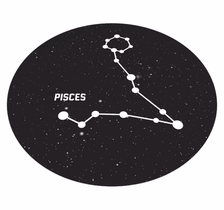 Vinil podovi zvijezde sazviježđe riba - TenStickers
