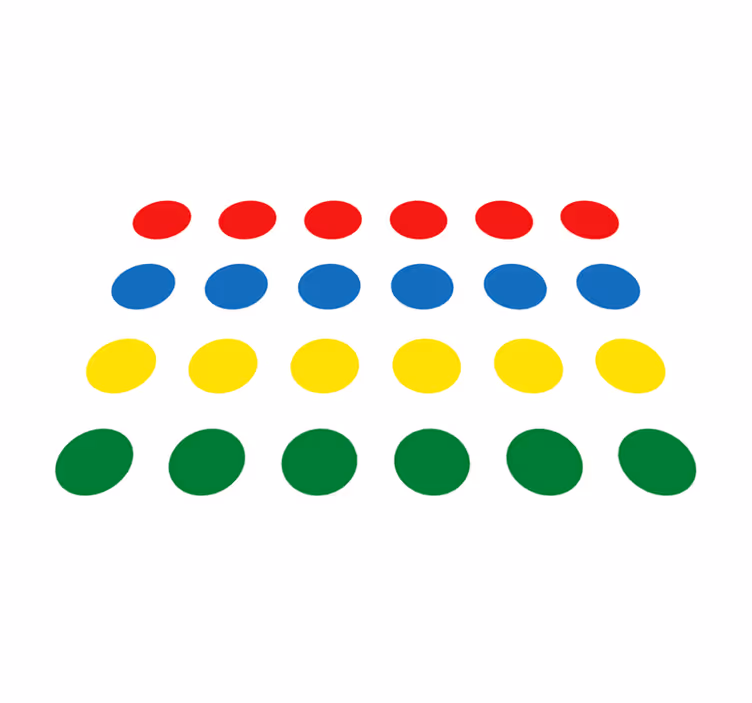 Vinil tepih twister igra za djecu - TenStickers