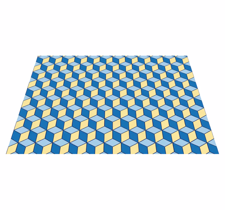 Vinil tepih kuhinja 3d efekt geometrijski tepisi - TenStickers