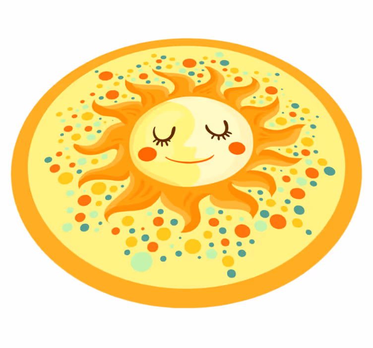 Vinil podovi rasadnici sunčani krug - TenStickers