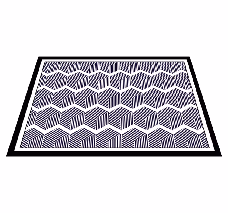 Vinil podovi geometrijski kubistički kontrast - TenStickers