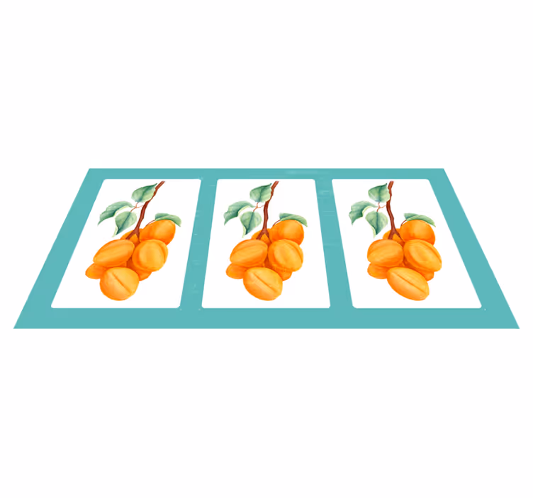 Retro dizajn tepiha u prirodi marelice - TenStickers