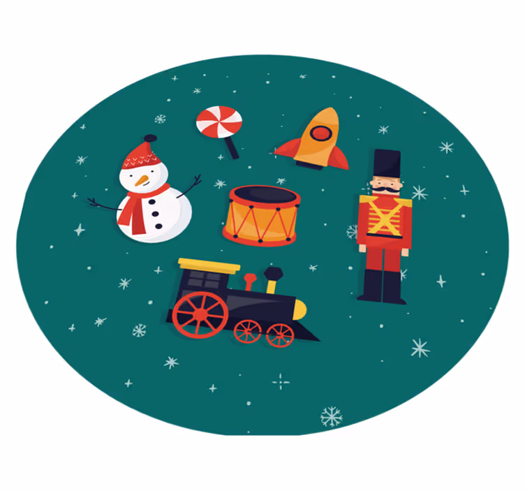 Božićne igračke prostirka za božićno drvce - TenStickers