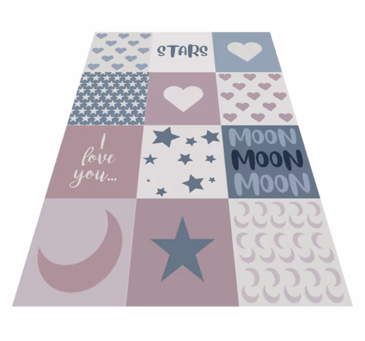 Drugi vinil podovi volim te mjesec - TenStickers