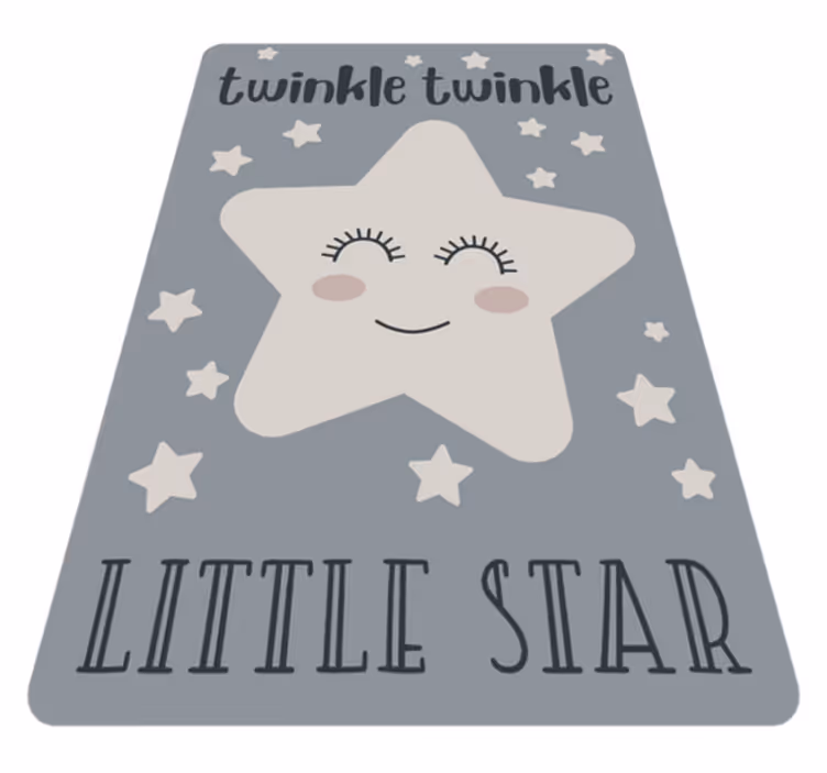 Twinkle mala zvijezda pjesma star prostirka - TenStickers
