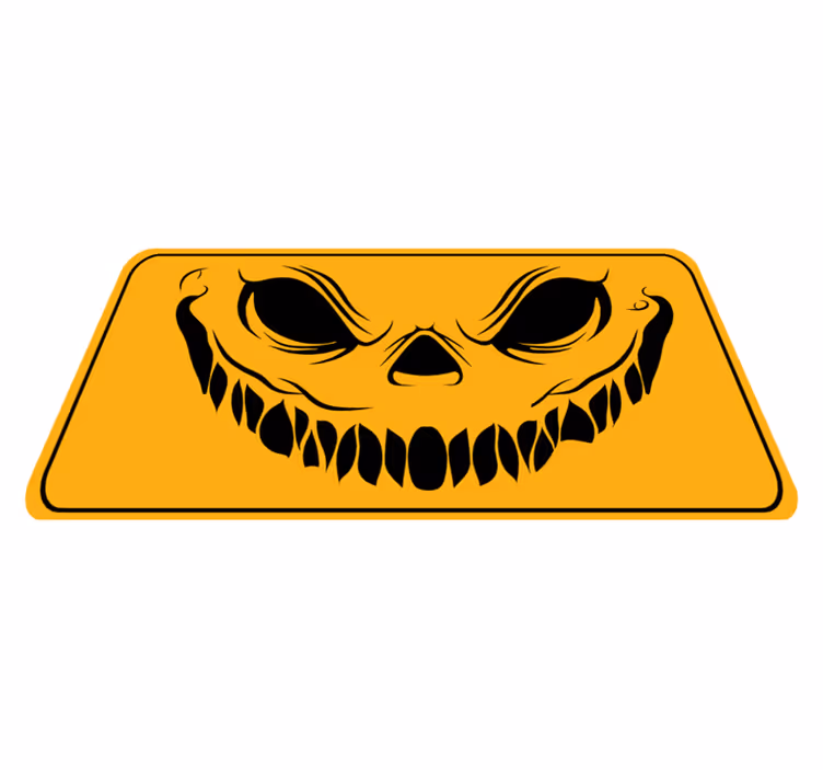 Smajlić zastrašujući halloween prostirke - TenStickers