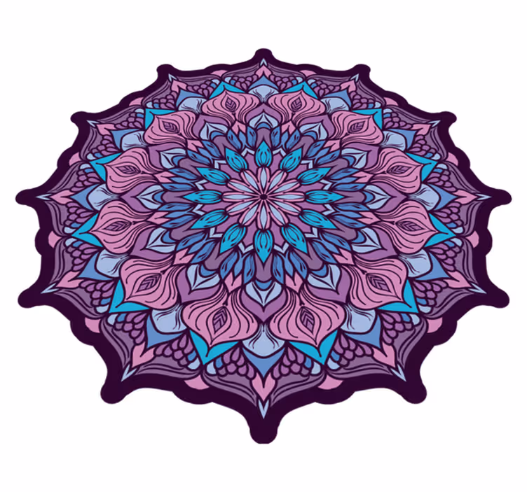 Boho mandala uzorak mandala vinil prostirka - TenStickers