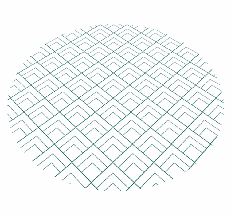 Vinil podovi geometrijski preklapanje geometrijskih linija - TenStickers