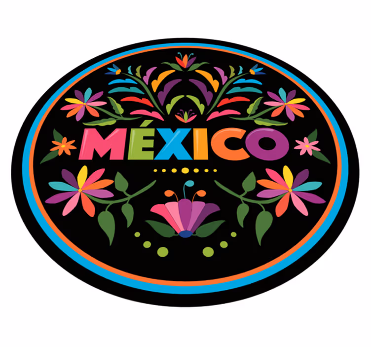Tenango teme cvjetni vinil tepih - TenStickers