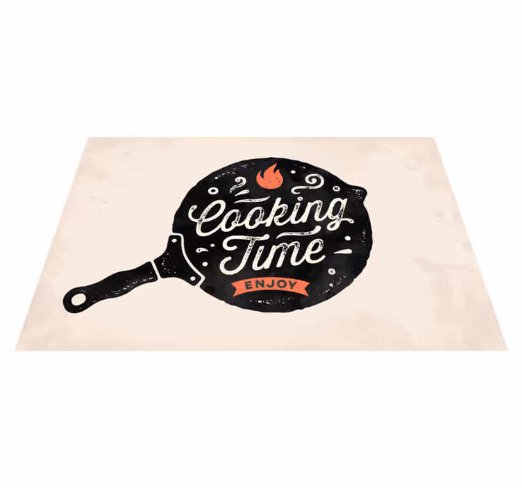 Vinil pod u kuhinji uživajte u vremenu kuhanja - TenStickers