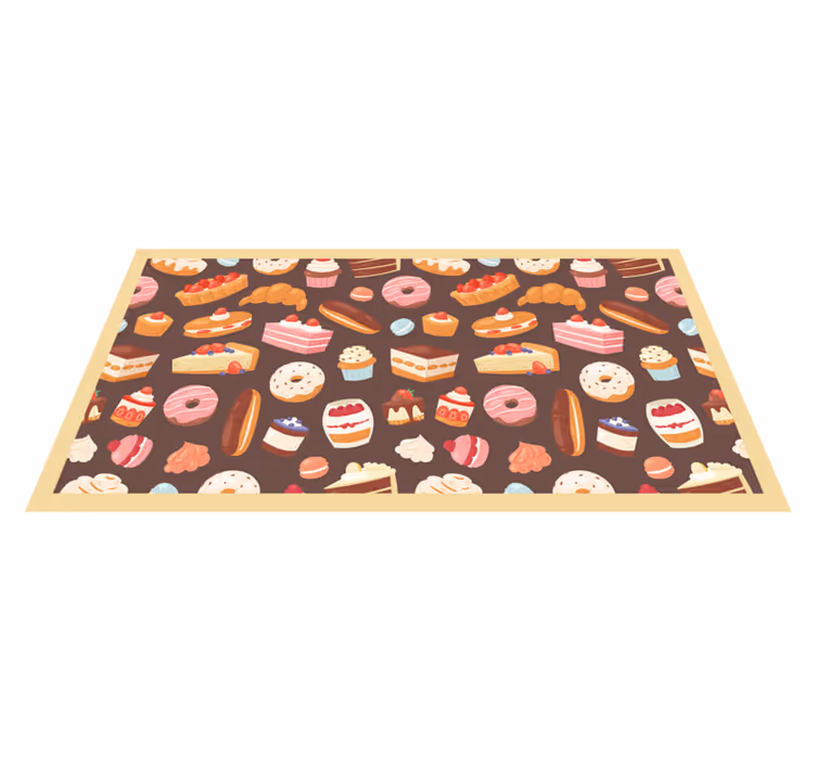 Yummi desert kuhinjske podne pločice - TenStickers