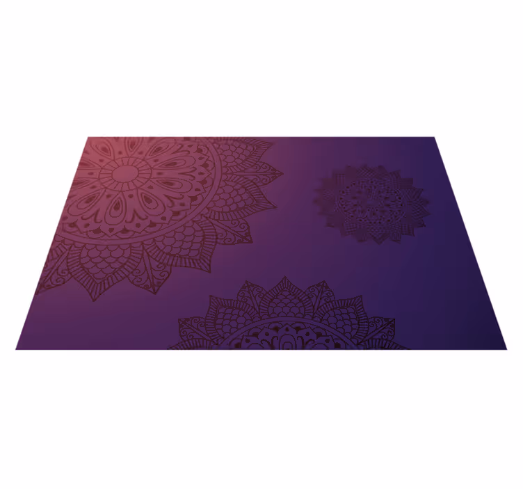 Vinil podovi mandala tepih s uzorkom mandale - TenStickers