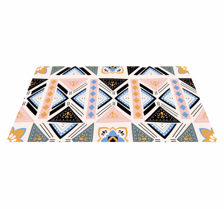 Vinil podovi geometrijski tapiserija s geometrijskim uzorkom - TenStickers