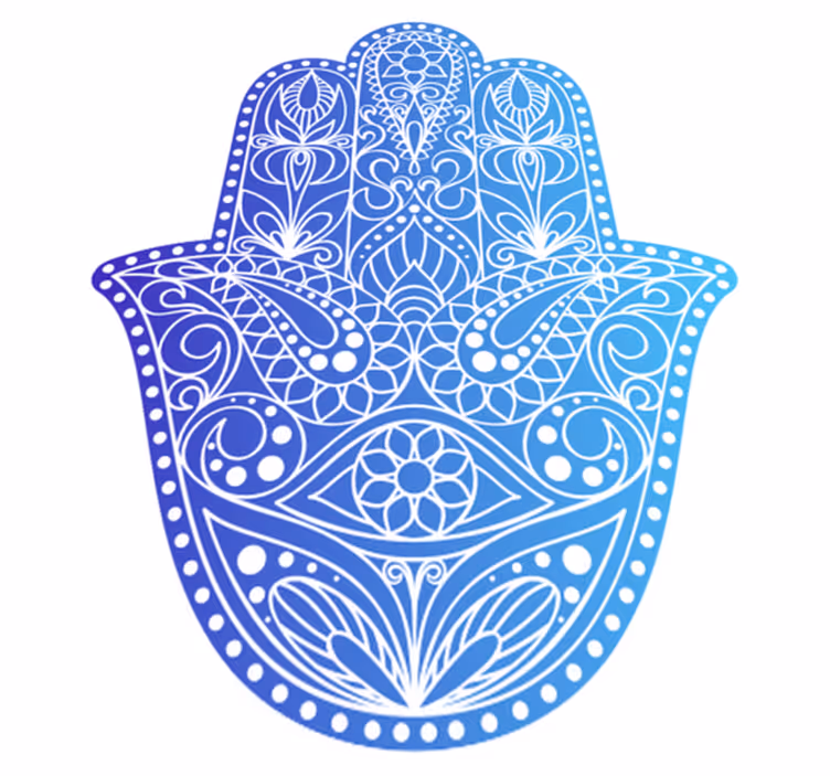 Plava ruka fatima etničkog saga - TenStickers