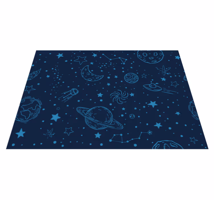Plavi planeti djeca vinil prostirka - TenStickers