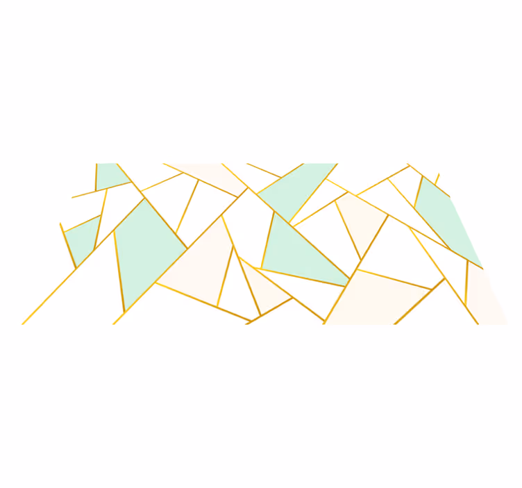 Vinil podovi geometrijski kutni pastelni mozaik - TenStickers