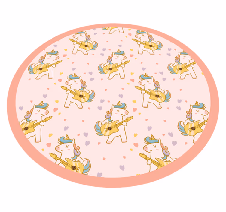 Vinil podovi djeca plesni krug jednoroga - TenStickers
