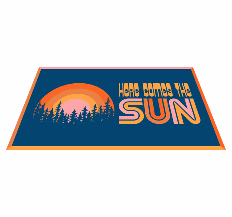 Vintage sun dizajn dizajna tepiha - TenStickers