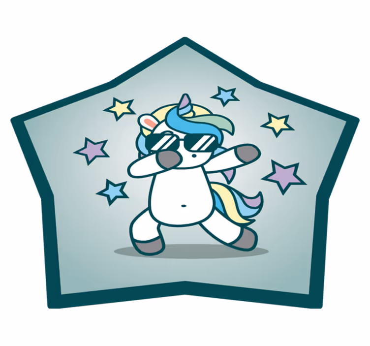 Ples anime jednorog životinjski tepih - TenStickers