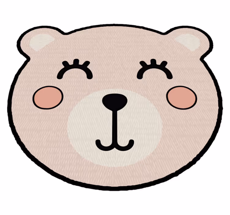 Djevojka anime medvjed životinjski tepih - TenStickers