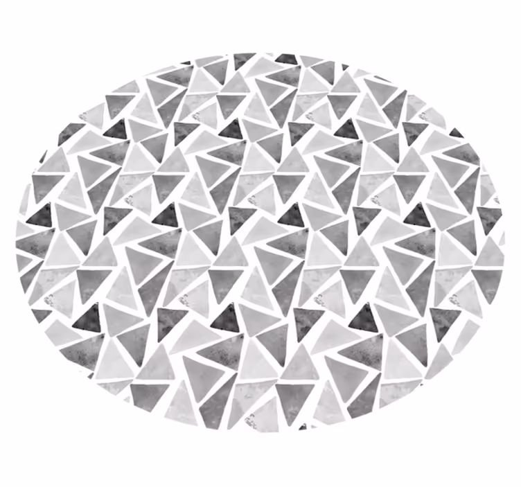 Sivi tonovi trokuti geometrijski vinil prostirke - TenStickers