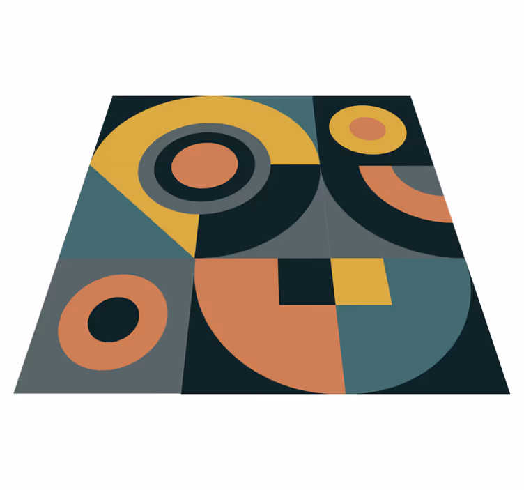 Vinil podovi geometrijski kompozicija geometrijskih oblika - TenStickers