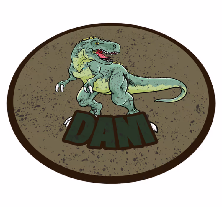 Vinil podovi s imenima prilagođeni dinosaur - TenStickers