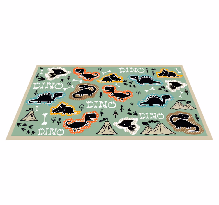 Drugi vinil podovi igralište dinosaura - TenStickers
