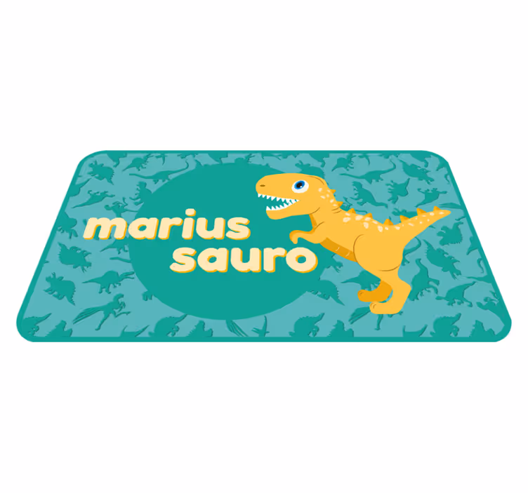 Vinil podovi djeca dinosaur personaliziran - TenStickers