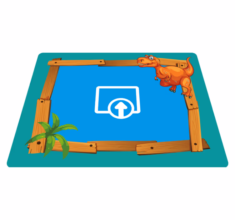 Vinil podovi djeca prilagodljiv dinosaur - TenStickers