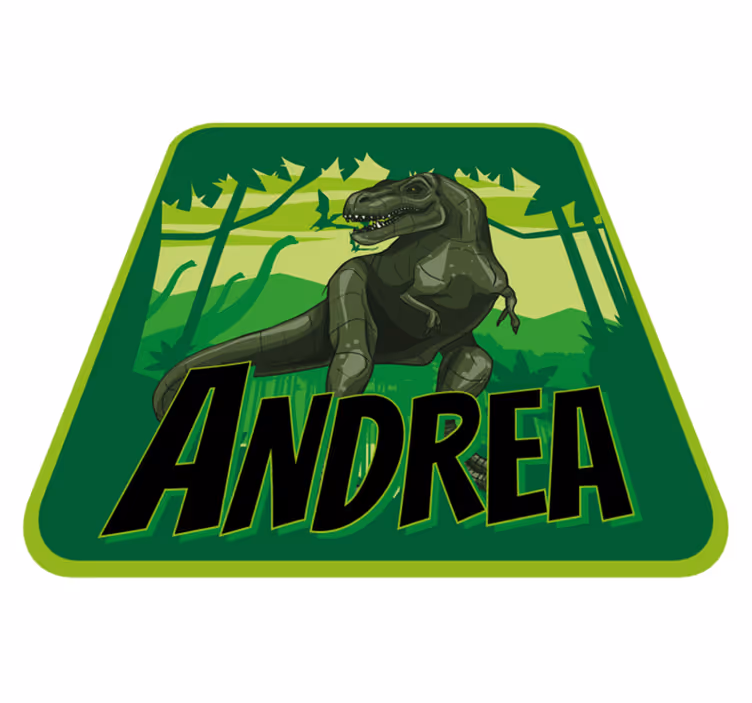 Vinil podovi s imenima avantura dinosaura - TenStickers